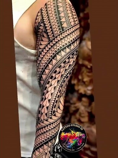 🔥 POLYNESIAN MAORI-INSPIRED FULL SLEEVE 🔥