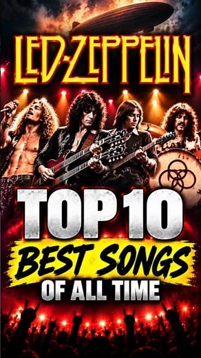 TOP 10 BEST Led Zeppelin Songs of All Time! #top10 #ledzeppelin #classicrock #ranked #shorts