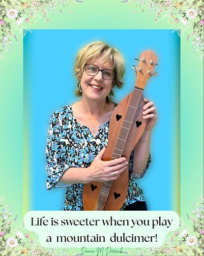 Life is sweeter when you play a mountain dulcimer! 🎶🩵🎶