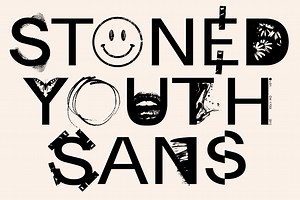 STONED YOUTH - GRAPHIC FONT, a Sans Serif Font by Tropical Type