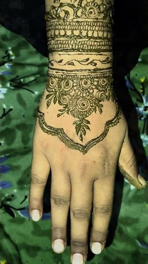 back side mehandi digain ✨🥰#song #mehndi #beautiful #mehandidesigns