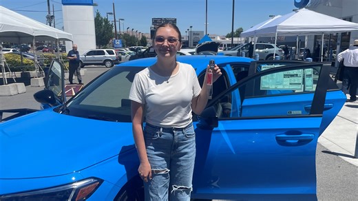 Gerlach's only 2024 grad wins a new car for perfect attendance