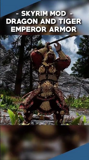 Amazing Chinese Emperor Armor Mod For Skyrim! #skyrimmodding #skyrimmods