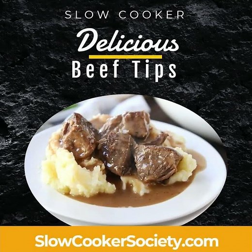 Slow Cooker Beef Tips & Rice Recipe | How to Cook Crock Pot Beef Tips