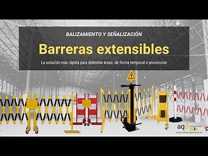 Barreras extensibles y vallas de seguridad