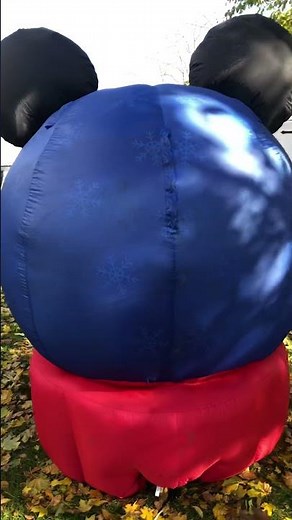 Gemmy Disney Mickey Mouse Snow Globe Carousel Inflatabe Air Balloon