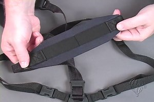 Neotech Soft Harness – Padded Neoprene Saxophone Shoulder Harness with Swivel Hook | Adjustable, Comfortable Support – Regular, Black, Made in USA