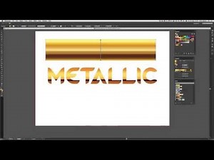 Illustrator Tutorial - Metallic Gradients
