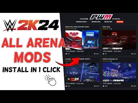WWE 2K24 INSTALL ALL ARENA MODS IN 1 CLICK ft. Tribute 3.0