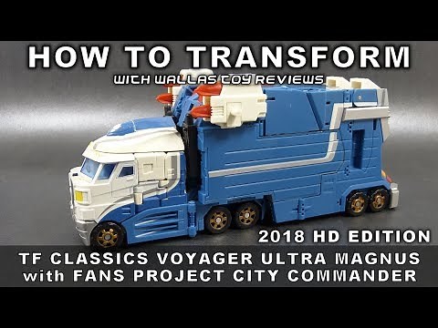 How to transform TF Classics ULTRA MAGNUS with CITY COMMANDER ARMOUR [2018 HD Edition]