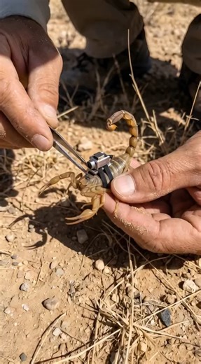 Micro Camera on Scorpion Burrowing Deep Underground 🦂 | Hidden Colony Revealed! #shorts
