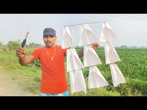 Homemade Note Book Paper Kite | 9 Kite 🪁 Flying - 100% working
