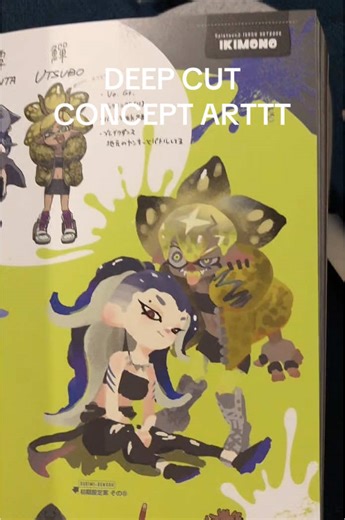 Deep Cut Characters in Splatoon 3 Art Book