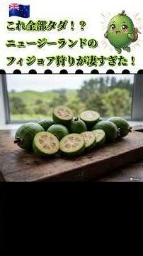 🇳🇿 日本では見ない果物！ NZの秋の味覚「フィジョア」★スーパーマーケットの値段も公開 #shorts