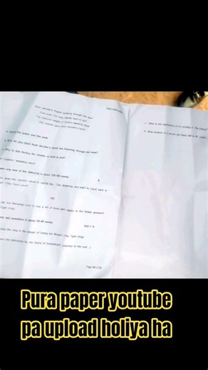 pura paper YouTube per upload kar diya hai prr board English 2025 #english #12thclass #hbse #2025