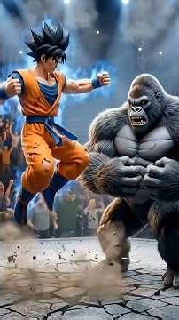 Goku vs Gorilla Fighter 😱 Epic Battle Ends Shocking Twist 🔥 #animation