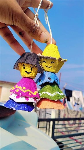 Easy craft with egg try #viral #diy #art #trending #craft #viralcraft #claycrafts