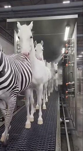 Precision Surface Coating: Automated Equine Patterning 🦓⚙️
