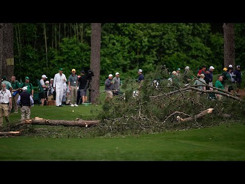 BREAKING: Masters play suspended after massive trees fall