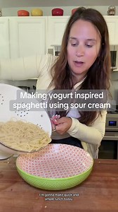 Yogurt-Inspired Spaghetti with Creamy Cheese Twist
