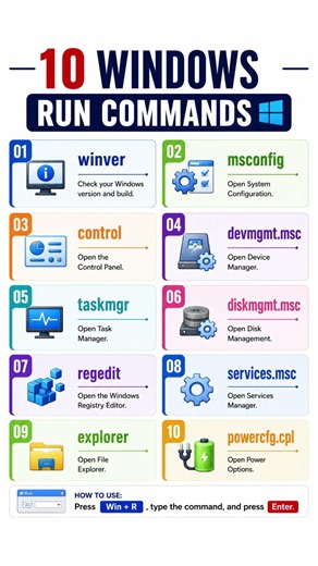 10 Useful Windows Run Commands That Save Time