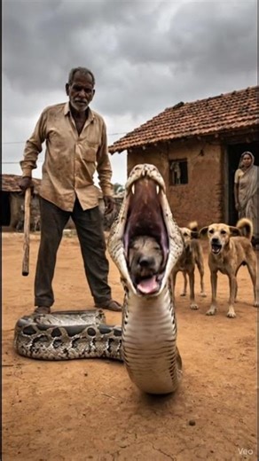 Snake vs Life | AI Wildlife Scene | Dangerous Village Moment