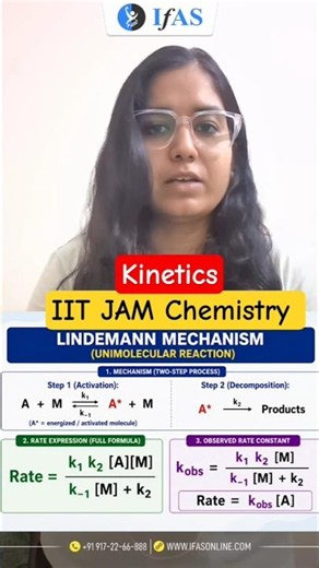 Kinetics | Physics Chemistry | IIT JAM Chemistry | IFAS