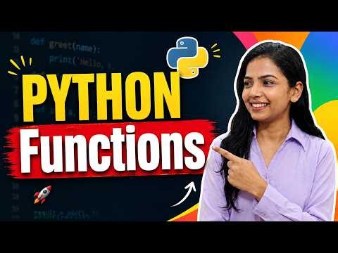 Python for Beginners 2026 | Functions | Euron