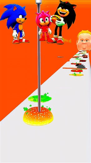 XXL Sandwich Challenge: Shadow is a Thief! 😂 #SonicShorts #Shorts #XXLSandwich #Sonic #Shadow