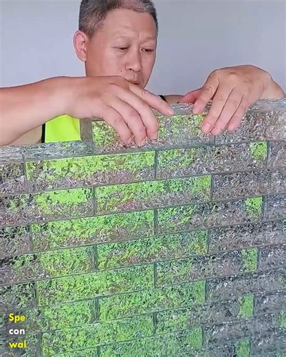 Creating Stunning Glass Brick Partitions #GlassWall #ModernConstruction #BuildingDesign #GlassBricks #InnovationInBuilding | Deep Dive News