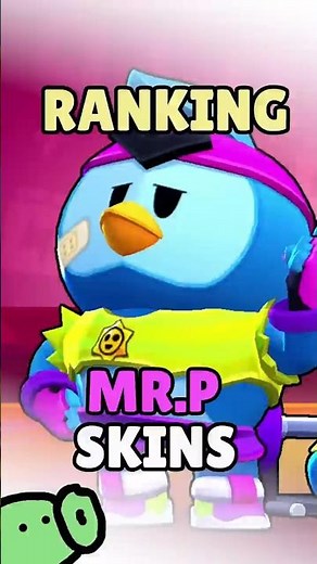 Ranking ALL OF Mr.P's Skins in Brawl Stars #brawlstars #supercell #ranking #tierlist