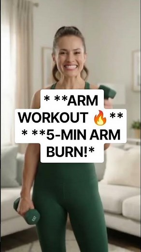 **5-Minute Arm Workout at Home | Tone Your Arms!** #motivation #advancedabworkout