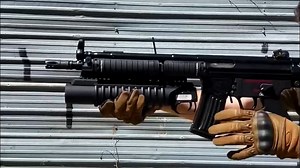 【军火展示】HK 33K 和 LMT M203榴弹发射器