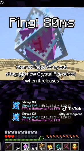 Best Crystal PvP Practice Servers for Minecraft Stray PvP