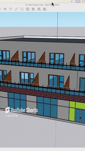 Sometimes a model starts life in Revit, and then moves to SketchUp. | SketchUp
