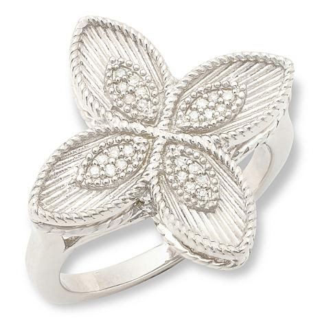 Colleen Lopez Sterling Silver Diamond Accent Ring | HSN
