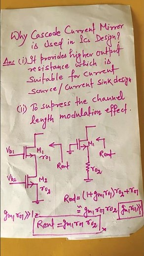 Why Cascode Current Mirror?