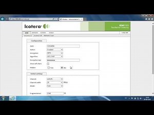 Icotera - Skift navn og adgangskode på trådløst netværk