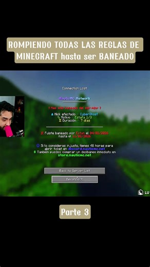 Rompiendo Todas Las Reglas De Minecraft Hasta ser Baneado! Parte 3 #minecraft #jugador #random #comandos #hacker