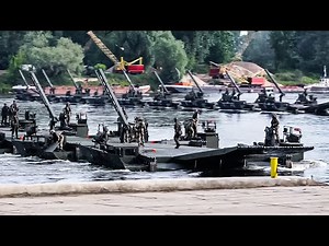 Army Engineers Rapidly Assemble the World’s Longest Floating Bridge in Record Time