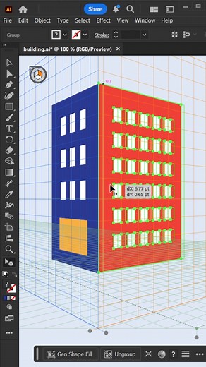 11K views · 123 reactions | Perspective Grid Tool in Adobe...