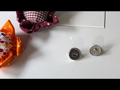 Aprende a colocar botón magnético ( botón con iman )colocación fácil
