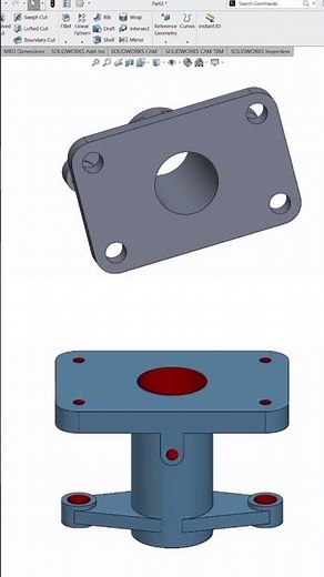 Autocad tutorial exercise 82||mechanical parts design in Autocad and Solidworks#shorts #autocad #cad
