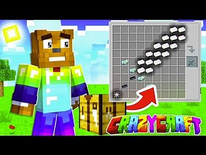 Crafting The INFINITY SWORD In Minecraft Crazy Craft