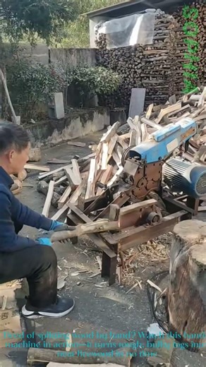 This Wood Splitting Machine Makes Chores Way Easier!