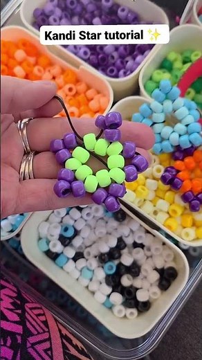 quick and easy pony bead star tutorial kandi bead star