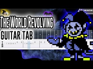 DELTARUNE - The World Revolving/Jevil's Theme Guitar Tab Tutorials
