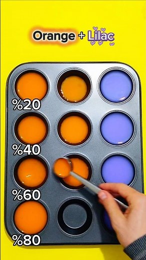 From Orange to Lilac | Aesthetic Pastel Transition 🎨🌙 #colortheory #colormix #colorscope