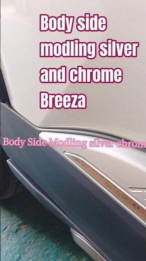 Breeza Silver Chrome Body Side Molding Installation | Premium Look Upgrade 🔥