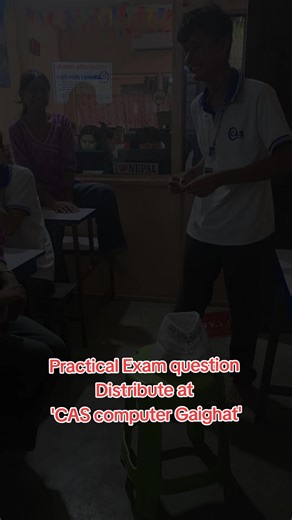 #Practical Exam question Distribute at 'CAS computer Gaighat'